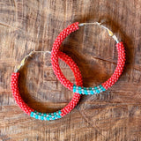 Beaded Hoops by Beads Over Diamonds