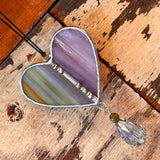 Stained Glass Heart Sun Catchers by Goodness Glass