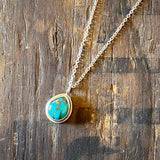 Dainty Turquoise Pendant by Lumenrose