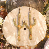Lightweight Wool Saguaro Earrings by Bobbi Solum