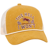 I Won't Trucker Hat by Johnny Carrillo