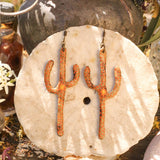 Lightweight Wool Saguaro Earrings by Bobbi Solum