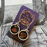 Cross-stitched Earrings by The Stitching Hour