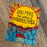 Positive Vibes Art Prints by Annotated Audrey