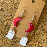 Handmade Halloween Earrings by Gemstone Jackalope