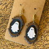 Handmade Haunted Painting Earrings by Gemstone Jackalope