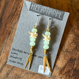 Bone Accent Earrings by Heliotrope
