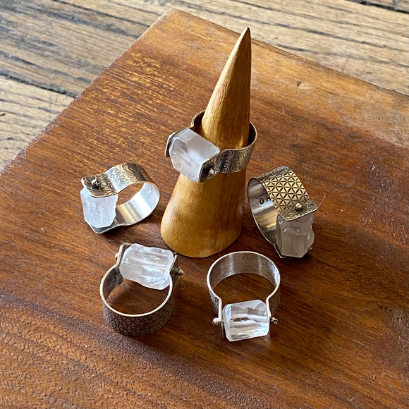 Quartz Worry Rings by High and Dry