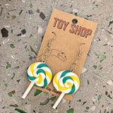 Toy Shop Earrings by Tough Kitty Designs