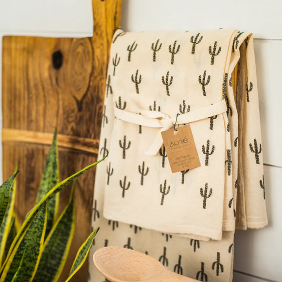 Cotton Saguaro Tea Towels by AURE