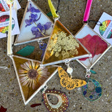 Pressed Flower Glass Ornaments by Goodness Glass