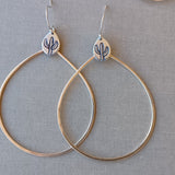 Mixed Metal Hoops by Cactus Bloom Design