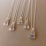 Tiny Triangle Necklaces by Cactus Bloom Designs