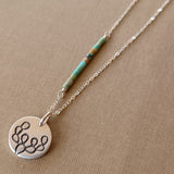 Turquoise & Silver Pendants by Cactus Bloom Design