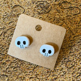 Handmade Halloween Stud Earrings by Gemstone Jackalope