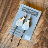 Bone Accent Earrings by Heliotrope*