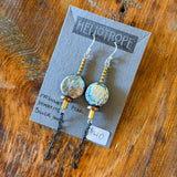 Glass & Pearl Earrings by Heliotrope