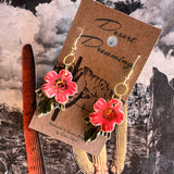 Desert Dreaming Ceramic Earrings by Tough Kitty Designs