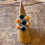 Black Onyx Rings by Forged Silver Dust