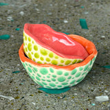 Polka Dot Pinch Pots by Mehgan on the Moon