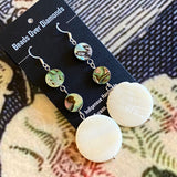 Mother of Pearl Earrings by Beads Over Diamonds