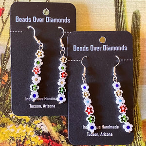 Flower Bead Earrings by Beads Over Diamonds