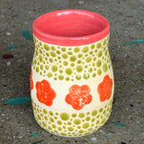 Spotted Floral Vase by Mehgan on the Moon