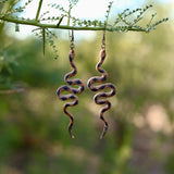 Lightweight Wool Snake Earrings by Bobbi Solum