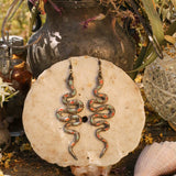Lightweight Wool Snake Earrings by Bobbi Solum