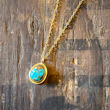 Dainty Turquoise Pendant by Lumenrose