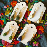 Handcrafted Cabochon Earrings by Gemstone Jackalope