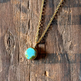 Dainty Turquoise Pendant by Lumenrose