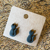 Handmade Halloween Stud Earrings by Gemstone Jackalope
