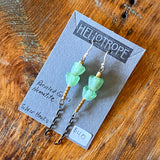 Glass & Pearl Earrings by Heliotrope