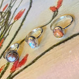Opal Rings by Forged Silver Dust