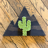 Mountain Cutout Plaques by String & Stencil