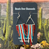 Triangle Fringe Earrings by Beads Over Diamonds