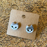 Handmade Halloween Stud Earrings by Gemstone Jackalope