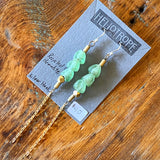 Glass & Pearl Earrings by Heliotrope