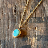 Dainty Turquoise Pendant by Lumenrose