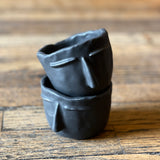 Ceramic Face Cups by Bettina Chow