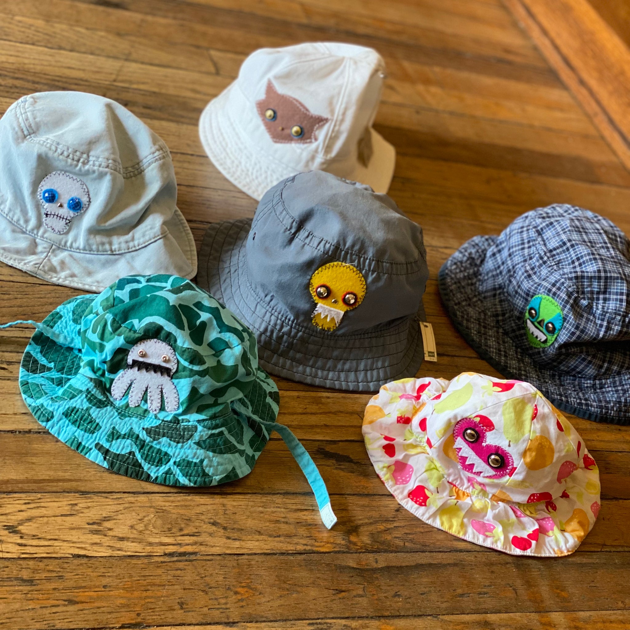 infant summer hats Baby & Toddler Sun Hats by Monster Booty Threads – Pop Cycle Tucson