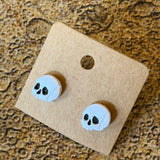 Handmade Halloween Stud Earrings by Gemstone Jackalope