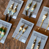 Bone Accent Earrings by Heliotrope*