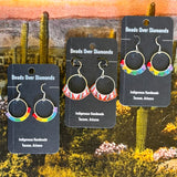 Fine Beaded Round Earrings by Beads Over Diamonds