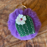 Fuzzy Pom Key Chains by Monster Booty Threads