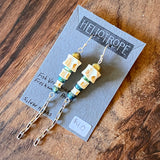 Bone Accent Earrings by Heliotrope