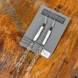 Glass & Pearl Earrings by Heliotrope