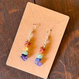 Handcrafted Pride Earrings by Gemstone Jackalope