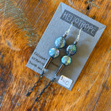 Glass & Pearl Earrings by Heliotrope